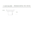 Faretto incasso Lampadari Bartalini ESREVER 1 FP32 GU10 LED gesso verniciabile