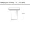 Faretto incasso Lampadari Bartalini ESREVER 2 FP33 GU10 LED gesso verniciabile
