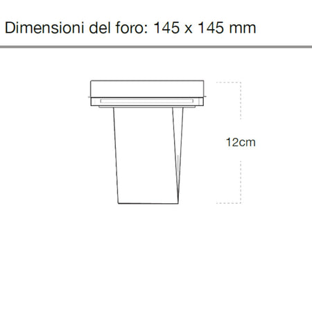 Faretto incasso Lampadari Bartalini ESREVER 2 FP33 GU10 LED gesso verniciabile