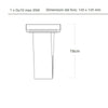 Faretto incasso Lampadari Bartalini ESREVER 3 FP34 GU10 LED gesso verniciabile