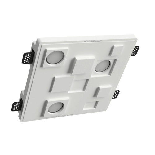 Faretto incasso Lampadari Bartalini OGNIR FP45 GU10 LED gesso verniciabile