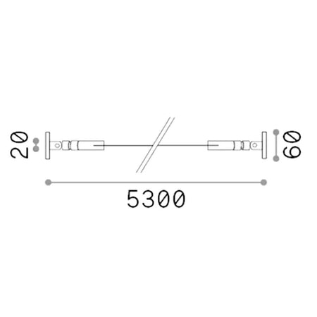 Nastro flessibile acciaio completa di striscia led Ideal Lux TESI 20MM 302256 BIANCO 5MT 50W IP20