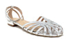 Francesco Milano ballerina ragnetto laminato argento C11 06N