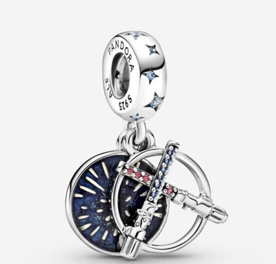 Pandora Star Wars, charm pendente doppio Spada laser