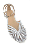 Francesco Milano ballerina ragnetto laminato argento C11 06N