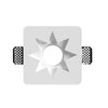 Faretto incasso Lampadari Bartalini RATS 088 GU10 LED gesso verniciabile
