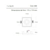 Faretto incasso Lampadari Bartalini RATS 088 GU10 LED gesso verniciabile