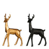 Decorazione cervo nero/oro per il natale