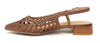 Francesco Milano slingback donna in rafia marrone E08 04P
