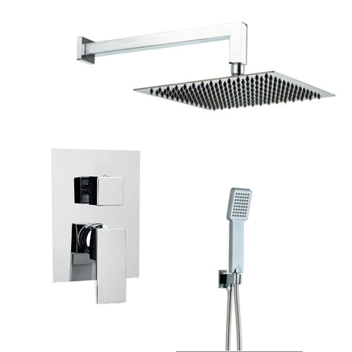 Kit doccia Quadrato Miscelatore da incasso soffione 25x25 TDEL