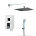 Kit doccia Quadrato Miscelatore da incasso soffione 25x25 TDEL