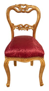 Biscottini Sedia poltroncina stile francese Luigi XVI in legno massello di faggio