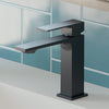 Miscelatore lavabo Nero quadrato di design TBOL