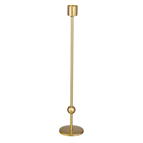 Portacandele color oro h 31cm per decorazioni natalizie