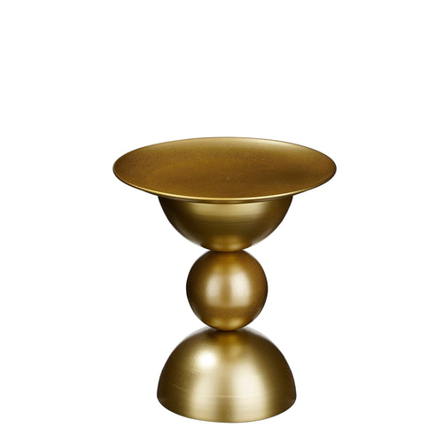 Tavolino Nestor oro/nero Ø 32 cm per decorazioni natalizie