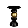 Tavolino Nestor oro/nero Ø 32 cm per decorazioni natalizie