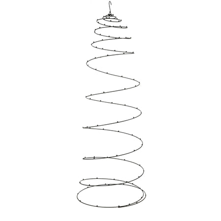 Appendiabiti ornamentale a spirale nero per decorazioni natalizie