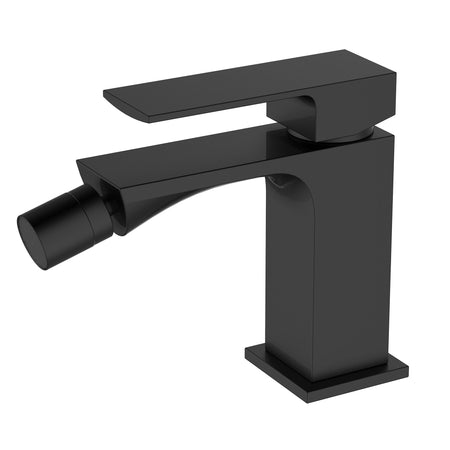 Miscelatore bidet Nero quadrato di design TBOL