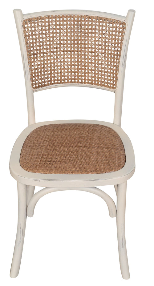 Biscottini Sedia Biscottini Thonet Frassino Rattan Bianca Anticata Design Bistrot 45x50x88