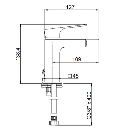 Rubinetto Bidet Cromato - Serie TDEL