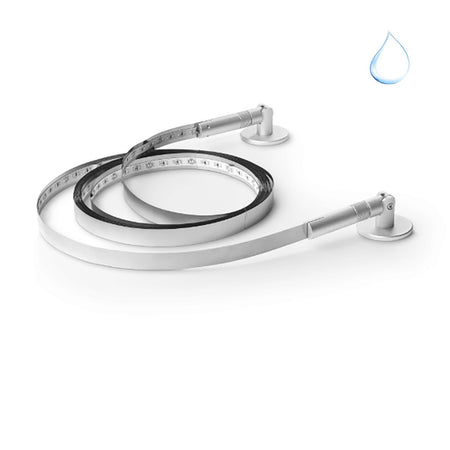 Nastro flessibile acciaio da esterno completa di striscia led Ideal Lux TESI 20MM 258300 ACCIAIO 5MT 50W IP65