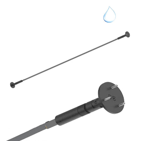 Nastro flessibile acciaio da esterno completa di striscia led Ideal Lux TESI 20MM 302294 NERO 10MT 150W IP65