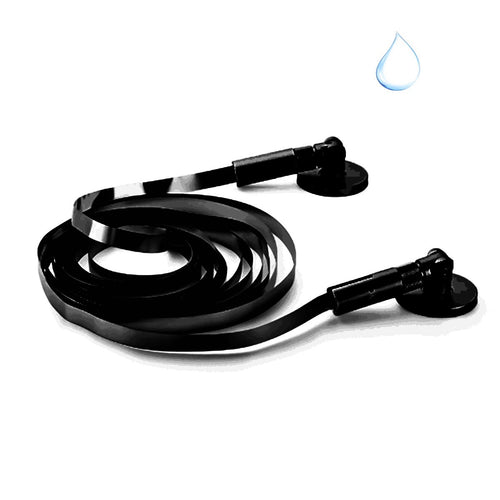 Nastro flessibile acciaio da esterno completa di striscia led Ideal Lux TESI 20MM 302294 NERO 10MT 150W IP65