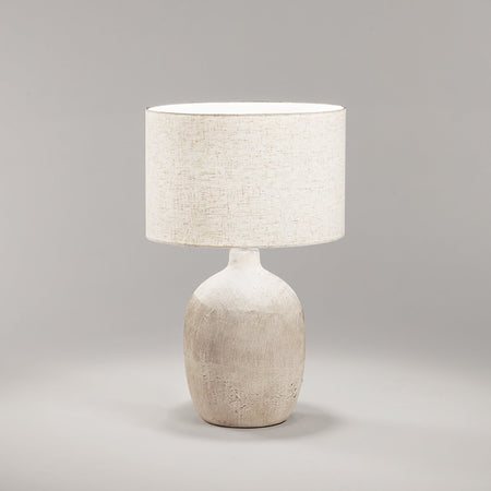 Abat-jour ceramica Perenz TRIBALE 8287 BG E27 LED paralume tessuto ruvido