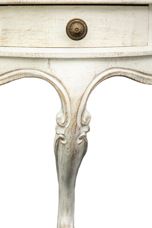 Biscottini Mensola Muro Biscottini Legno Bianco Anticato 43x21x39 Italiana Artigianale