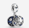 Pandora Star Wars, charm pendente doppio Principessa Leila