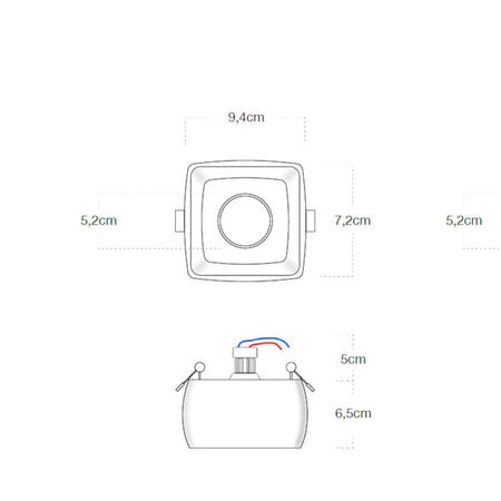 Faretto incasso Lampadari Bartalini DIRBYH Q GU10 LED gesso verniciabile