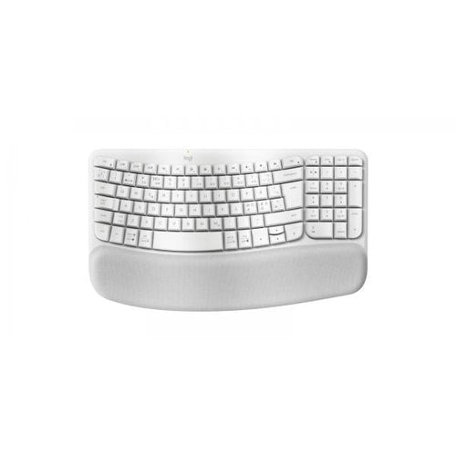 Logitech 920-012299 tastiera Ufficio RF senza fili + Bluetooth QWERTY Nordic Bianco (Logitech Wave Keys - Off-white)
