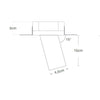 Faretto incasso Lampadari Bartalini INATALP TS10 GU10 LED inclinato gesso verniciabile