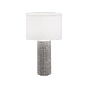 Abat-jour classica Perenz TRIBALE 8286 N E27 LED paralume tessuto bianco ceramica grigio cemento