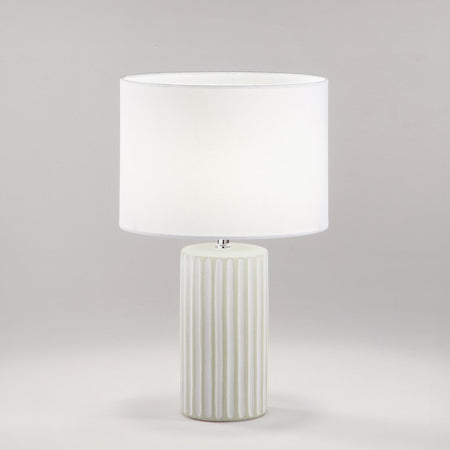 Abat-jour classica Perenz TRIBALE 8288 E27 LED paralume tessuto bianco ceramica colorata