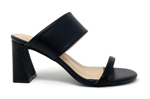 Francesco Milano sandali sabot in pelle nero G41 01N