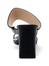 Francesco Milano sandali sabot in pelle nero G41 01N
