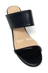Francesco Milano sandali sabot in pelle nero G41 01N