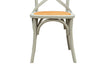 Biscottini Sedia Thonet Biscottini design bistrot massello frassino rattan grigio 48x52x88