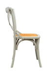 Biscottini Sedia Thonet Biscottini design bistrot massello frassino rattan grigio 48x52x88