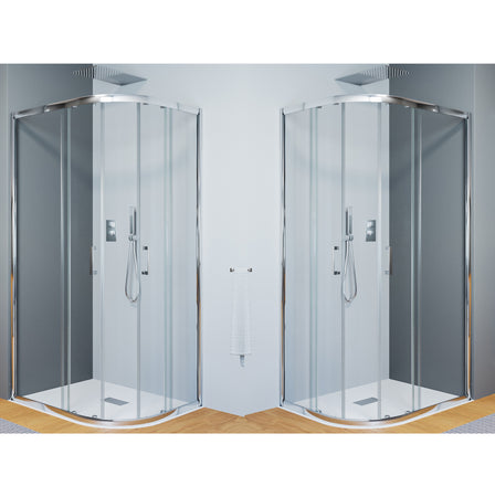 Box doccia semicircolare 80x100 scorrevole 6mm - Atena