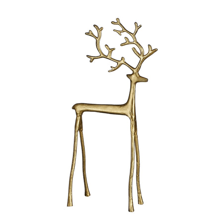 Statuetta Renna oro decorativa per il natale