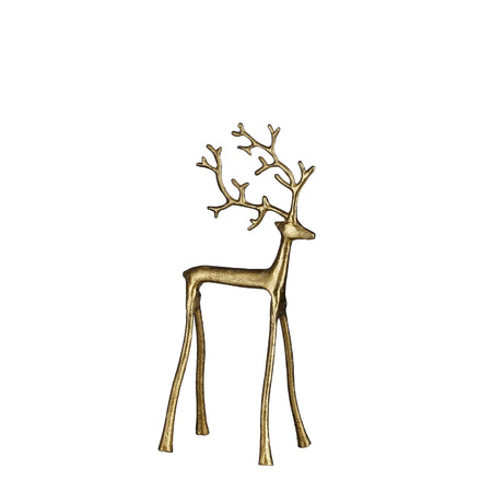 Statuetta Renna oro decorativa per il natale