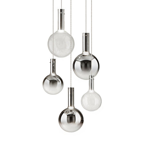 Lampadario moderno Perenz AMPOLLA 8310 8312 8032N LED 31W 3000K 2300LM vetro borosilicato sfumato