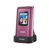 BRONDI AMICO PREZIOSO (VIOLA) - TELEFONO CELLULARE PER ANZIANI - TASTO SOS - CONTROLLO REMOTO - DOPPIO DISPLAY
