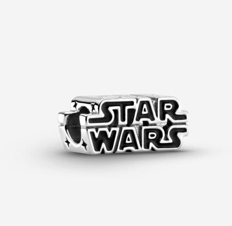 Pandora Star Wars, Charm in Argento con logo in 3D