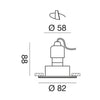 Faretto incasso tondo Gea Luce GFA011 GU10 LED metallo bianco lucido pareti controsoffitto