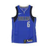 NIKE NBA Canotta Basket Uomo Nba Swingman Jersey Icon Edition No 6 Kristaps Porginzis Dalmav Road Game Royal/college Navy da uomo