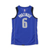 NIKE NBA Canotta Basket Uomo Nba Swingman Jersey Icon Edition No 6 Kristaps Porginzis Dalmav Road Game Royal/college Navy da uomo