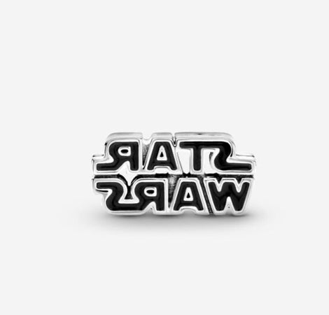 Pandora Star Wars, Charm in Argento con logo in 3D